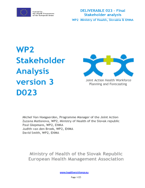 Political stakeholder - Compiled Stakeholder Analysis - Joint Action on Health Workforce ... - healthworkforce