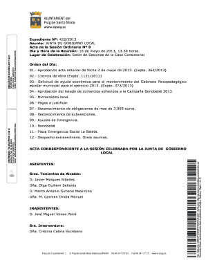 Acta de Sesión Ordinaria Nº 9