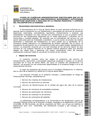 Administrative Contract for Sports Services