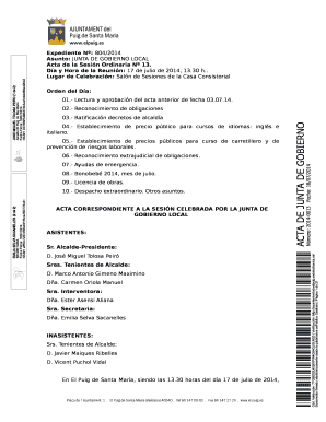 Local Government Meeting Minutes