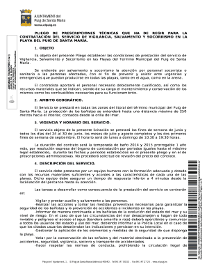 Pliego de Prescripciones Técnicas