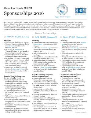 Download the Sponsorship Form - Hampton Roads Society for ...