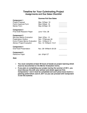 Timeline for research paper - oksd