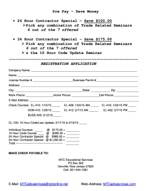 Pre Pay - Save Money 24 Hour Contractor Special - Save