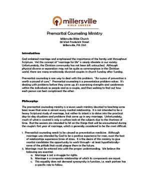 Premarital Counseling Ministry - Millersville Bible Church