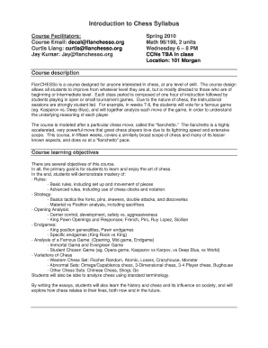 Course Email: decalfianchesso