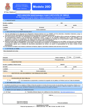 Informacin al Ciudadano Modelo 20D Gestin Urbanstica