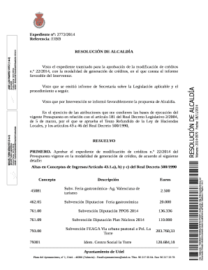 RESOLUCIN DE ALCALDA Visto que se emiti informe de Secretara sobre la Legislacin aplicable y el procedimiento a seguir