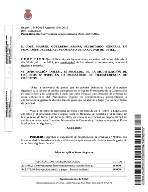 Utiel Credit Modification Approval