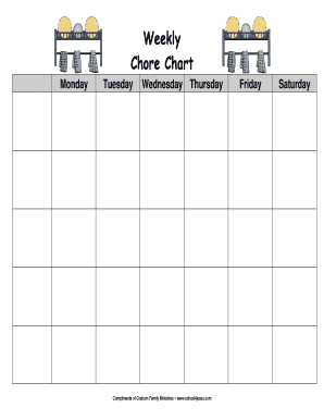 Pdf printable chore charts - Free Printables - Forms for cleaning, menu planning ... - Sheri Graham