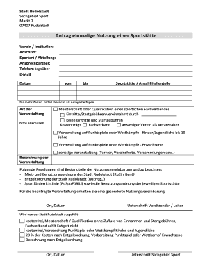 Antrag einmalige Nutzung einer Sportsttte - brudolstadtbde