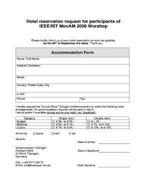 Welcome note for guest - Hotel reservation request for participants of IEEE/IST MonAM 2006 ... - diadem-firewall