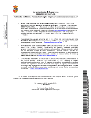 Ayuntamiento de Lagartera Job Offers