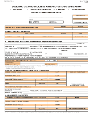 Solicitud de anteproyecto