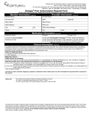 Blood pressure log app - Diclegis Prior Authorization Request Form