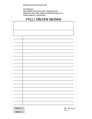 A5 Slimline Name Tag Template