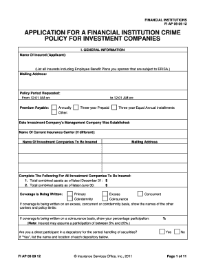 Investment Company Crime Coverage - ProSuranceGroup Inc