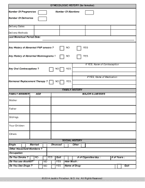 Patient History Form - Dr Jacklin Poladian, Inc.