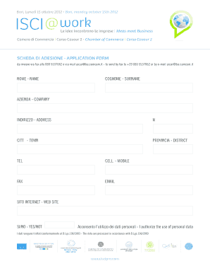 Fillable Online Application form isci.pdf Fax Email Print - pdfFiller