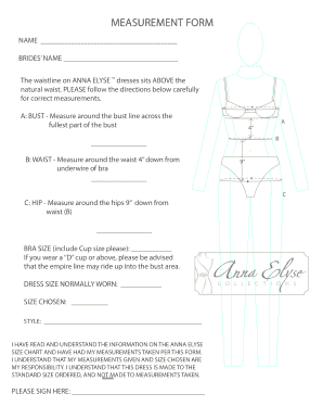 MEASUREMENT FORM - ANNA ELYSE