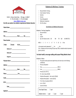 Fillable medication compliance patient education and Document Blanks to