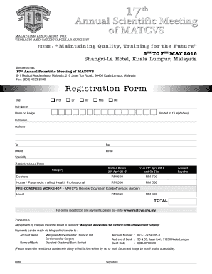 Startup budget example - Fax 603 4023 8100 Registration Form - matcvs org