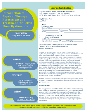 Introduction to Physical Therapy Assessment and Treatment for ... - ce atsu