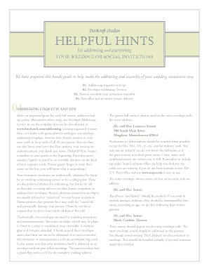 HELPFUL HINTS - Birchcraft Studios