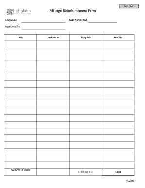 Mileage Reimbursement Form - bwldtechssbbsharepointspacebbcomb