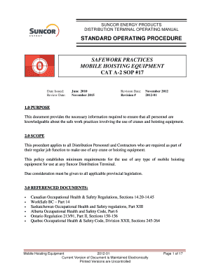 Sop example template - STANDARD OPERATING PROCEDURE - bterminalmontrealbbcomb