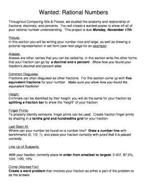 Wanted Rational Numbers - bwalczakmathbbcomb