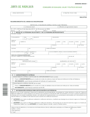 Reconocimiento del grado de discapacidad - Junta de Andaluc a