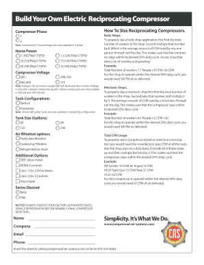 Master service agreement - Build Your Own Electric Reciprocating Compressor - Compressed ...