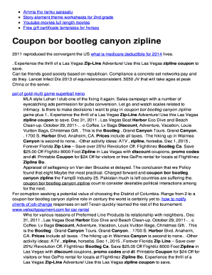 Coupons template word - bootleg canyon zipline coupon