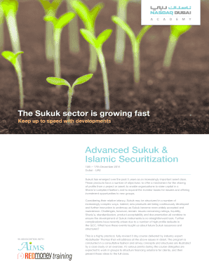 Advanced Sukuk Islamic Securitization - REDmoney Training