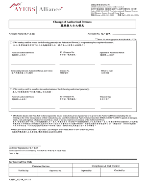 Informative speech examples - AASECCOAP191113 Change of Authorized Personsdoc