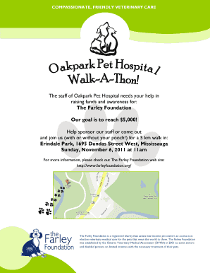 The Farley Foundation Our goal is to reach - Oakpark Pet Hospital