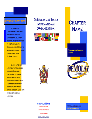 Promotional Brochure Template - La-Demolay.org - la-demolay