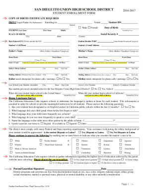 Immunization record template - San Dieguito Torrey Pines High School Union High School District 3710 Del Mar Heights Road, San Diego, 92130 Mailing: c/o 710 Encinitas Boulevard, Encinitas, CA 92024 8587550125 Fax 8584810098 www - tp sduhsd