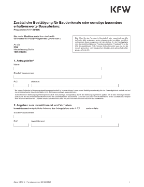 Zus tzliche Best tigung f r Baudenkmale oder sonstige ... - SIKB