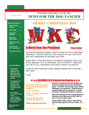 Christmas invitation app - News for the dog fancier merry christmas 2010 - Wichita Kennel Club