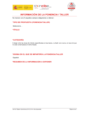 CyberCamp 2016 Call for Papers Form