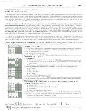 BSeller39S ProPertY DISCloSUre StAtemeNtb SPD - 2704 Tilghman St