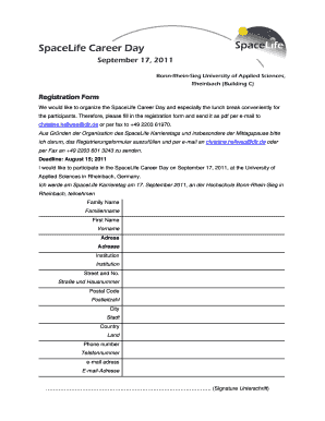 SpaceLife Career Day - stammzellennrwde