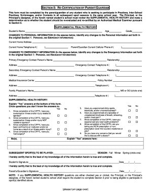 PIAA COMPREHENSIVE INITIAL PRE-PARTICIPATION PHYSICAL EVALUATION - October 3, 2008.doc