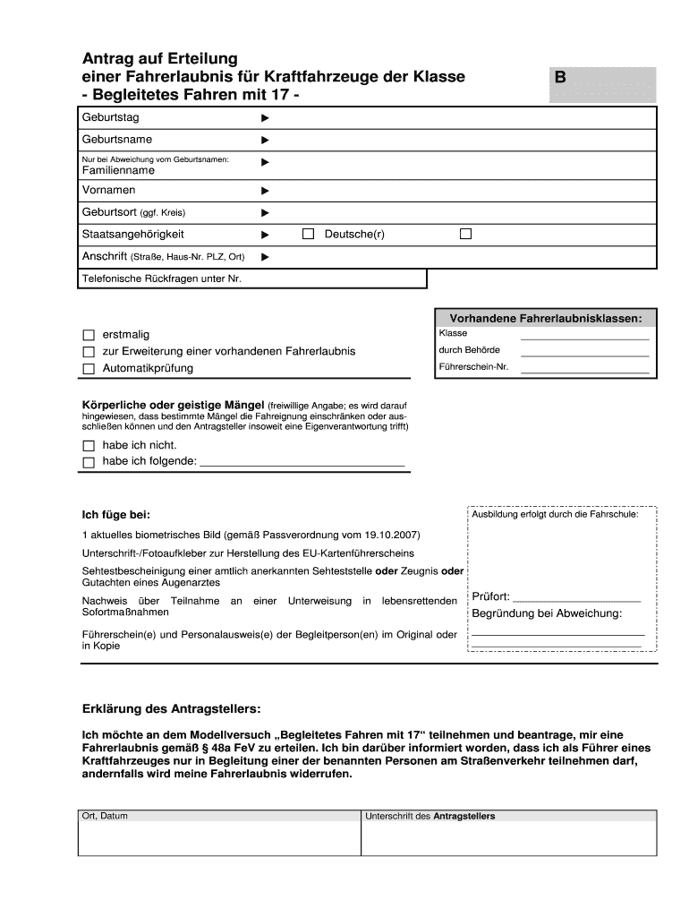 Antrag Auf Neuerteilung Der Fahrerlaubnis Online Ausfüllbar Online hassberge Antrag auf Erteilung einer Fahrerlaubnis fr