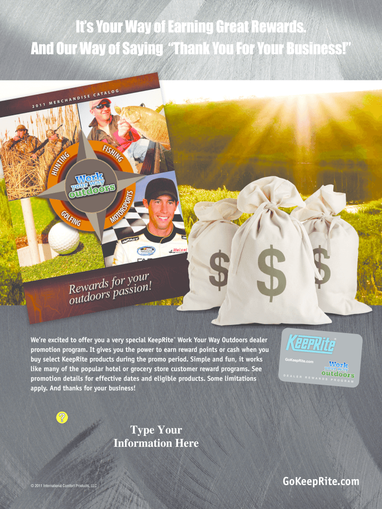 Fillable Online Were excited to offer you a very special KeepRite Work