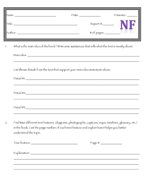 Nonfiction Book Report Template 2015-16docx