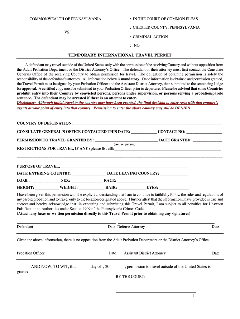 chester county probation portal Preview on Page 1
