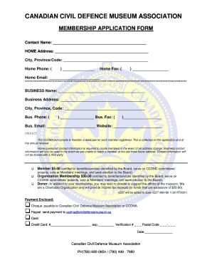 civil defence form